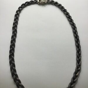 Necklace Chain 925 Sterling Silver -BRAIDED. Unisex